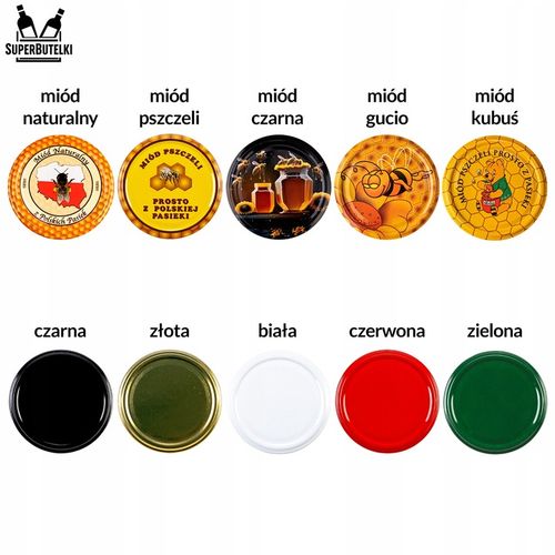 10x Słoik szklany na GRZYBY 350 ml na MIÓD DŻEM KONFITURY PASZTET + na Arena.pl