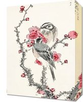 Obraz 30x40cm Pine Bunting, Kashu Japoński Vintage do Salonu