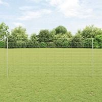 Ogrodzenie z słupkiem Srebrny 1,4 x 50 m Stal