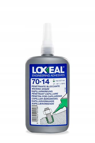 KLEJ DO GWINTÓW ŚRUB NAKRĘTEK LOXEAL 70-14 O DUŻEJ ŚREDNICY M5 250 ml na Arena.pl