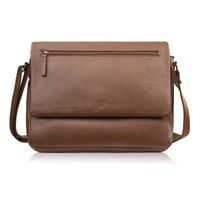 torba męska skórzana na laptopa na ramię brązowa paolo peruzzi im-03-br
