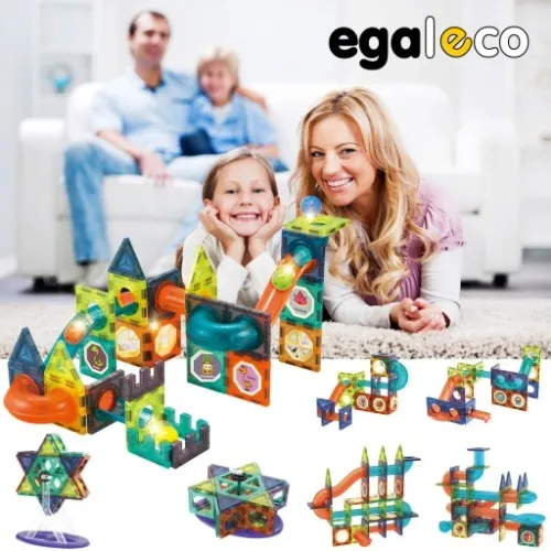 KLOCKI MAGNETYCZNE TOR KULKOWY 110 Elementów XXL na Arena.pl