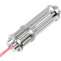 Czerwony wskaźnik laserowy z akumulatorem – zestaw z ładowarką i nasadkami