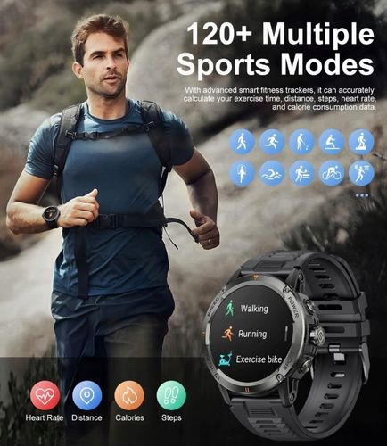 SPORT HEALTY ST11-B Męski smartwatch na Arena.pl