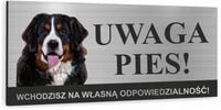 Tabliczka Aluminiowa Ostrzegawcza UWAGA ZŁY PIES