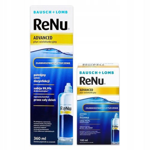 Płyn do soczewek kontaktowych Bausch&Lomb ReNu Advanced, 360 ml na Arena.pl