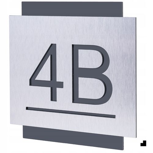 TABLICZKA ADRESOWA Z NUMEREM DOMU | NUMER NA DOM ALUMINIUM ULICA| 25x25cm na Arena.pl