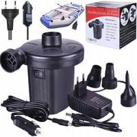MOCNA ELEKTRYCZNA POMPKA DO MATERACA DMUCHAŃCÓW NA BASEN 12V 230V KOŃCÓWKI