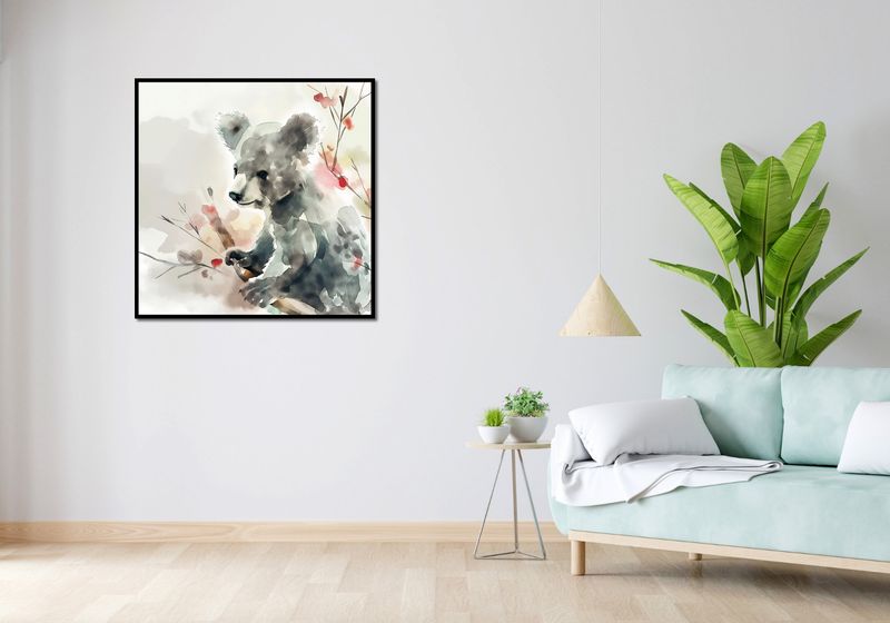 Plakat 90x90cm Akwarelowa Koala zdjęcie 4