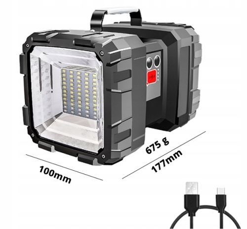 MOCNA LATARKA AKUMULATOROWA LED SZPERACZ CREE na Arena.pl