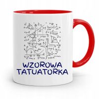 Dla Tatuażystki Tatuażysty Kubek Czerwony Prezent Z Nadrukiem Ze Zdjęciem