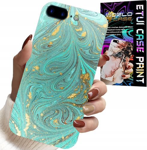 ETUI DO IPHONE ( 7 PLUS ) - MARMURKOWE WZORY + SZKŁO HARTOWANE na Arena.pl