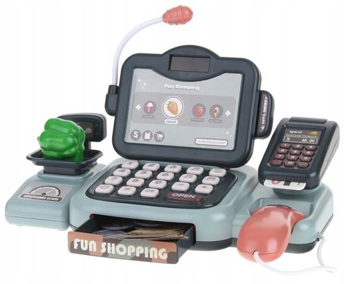 Kasa Fiskalna Interaktywna Sklepowa Edukacyjna Kalkulator Skaner Waga Karta na Arena.pl