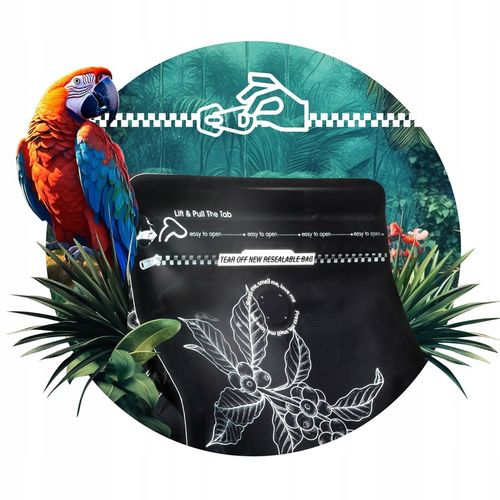 KAWA ZIARNISTA 2x500g ŚWIEŻO PALONA BRAZIL+SALVADOR 100% ARABIA - BLUE ORCA na Arena.pl