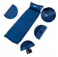 MATA SAMOPOMPUJĄCA BESTIF MATERAC TURYSTYCZNY TREKKINGOWY Z PODUSZKĄ 200cm