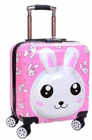 KRÓLIK KRÓLICZEK DZIECIĘCA WALIZKA DZIECI BAGAŻ PODRÓŻNA 3D SZYFR