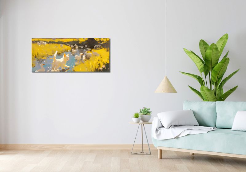 Obraz 100x40cm Słońce na Wsi zdjęcie 2