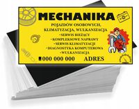 Wizytówki firmowe 100szt DUŻO WZORÓW do wyboru MECHANIKA POJAZDÓW