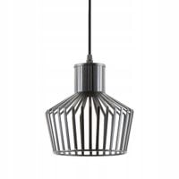 LAMPA METALOWA WISZĄCA CZARNA DEKORACYJNA NOWOCZESNA LIGNES 14,3X18 CM E27