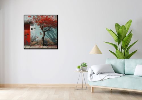 Plakat 80x80cm Widok Na Dawne na Arena.pl