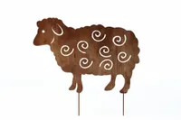 Owca Dekoracja Ogrodowa Metalowa Rost Do Kwiatka CORTEN RDZA FARMA ZWIERZE