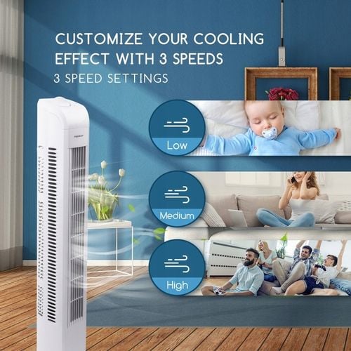 Wentylator Kolumnowy Wieżowy Obrotowy 45W na Arena.pl