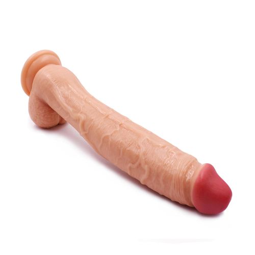 gruby duży realistyczny penis dildo członek 31cm na Arena.pl