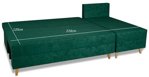 Narożnik FRANK Rogówka do salonu kolory sztruks na Arena.pl