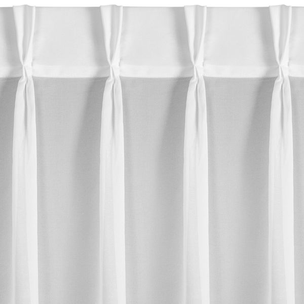 Firana Loreta 80x270 biała aplikacja flex troczek zdjęcie 4