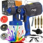 PISTOLET AGREGAT MALARSKI DO MALOWANIA ŚCIAN 550W 3 DYSZE ZESTAW + OKULARY
