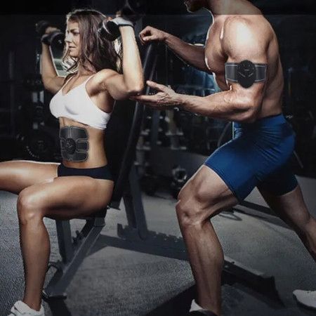Komplet Six Pack ODCHUDZANIE MINI SIŁOWNIA Masażer EMS TENS MIĘŚNI NERWÓW 3 zdjęcie 9