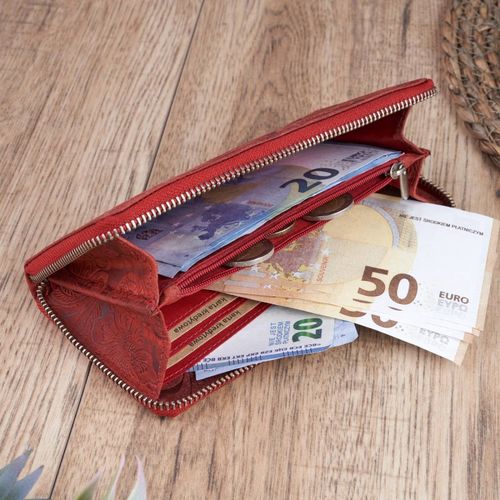 zestaw prezentowy dla niej portfel damski skórzany t-08-rd i etui t-51-rd na Arena.pl