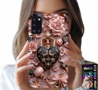 ETUI DO SAMSUNG GALAXY A31 - KOBIECE WZORY KŁÓDKA SERCE CASE + SZKŁO