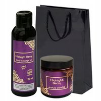 Zestaw prezentowy świeca zapachowa erotyczna olejek do ciała nawilża 150 ml