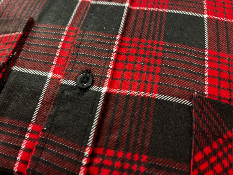 Koszula Robocza Flanelowa Leon Czerwona- L Wzrost 182 Kołnierzyk 42 zdjęcie 2