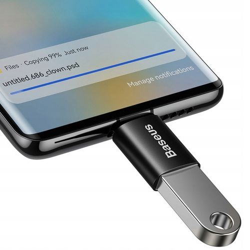 Baseus mini przejściówka, adapter USB-C na USB-A na Arena.pl