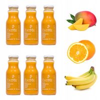 Mus owocowy smoothie mango banan pomarańcza 6x240ml przekąska bez cukru