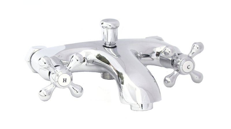 RETRO BATERIA WANNOWA ŚCIENNA MOSIĘŻNA zdjęcie 1