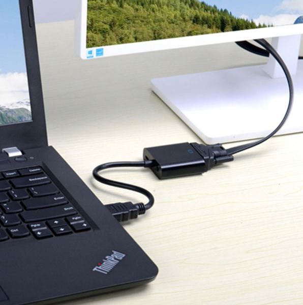 Konwerter z HDMI Interlook H-V1B-20 czarny zdjęcie 5
