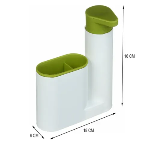 Dozownik kuchenny organizer na mydło płyn z miejscem na gąbkę zmywak na Arena.pl