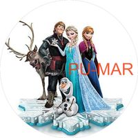 Opłatek na tort KRAINA LODU FROZEN Elsa Anna Postać Bajka Tekst Gratis