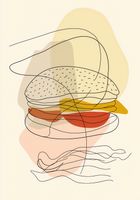 Plakat 70x100cm Cieniutki Burger