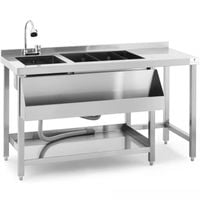 stacja stoisko barmańskie koktajlowe drink bar ze zlewem 66 x 106 x 136 cm