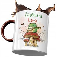 Kubek Bordowy Dla Lary Żony Koleżanki Na Prezent Z Nadrukiem Ze Zdjęciem