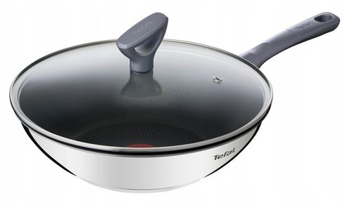 Wok z pokrywką TEFAL Daily Cook 28cm non-stick indukcja stal G7309955 na Arena.pl