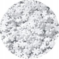POSYPKA CUKROWA PŁATKI ŚNIEŻYNKI BIAŁE 6mm - 50g