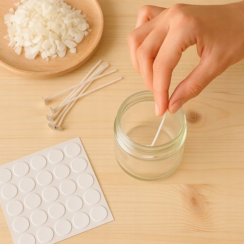 Zestaw do robienia świec Wosk sojowy Y50 knoty 16cm klej stabilizatory na Arena.pl