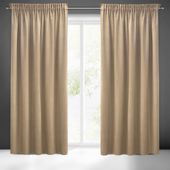 Zasłona gotowa na taśmie SIBEL 140x270 Pierre Cardin ciemnobeżowa