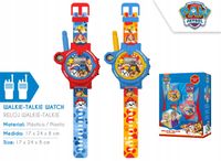 WALKIE TALKIE Z ZEGARKIEM PAW PATROL PSI PATROL zasięg do 100 metrów