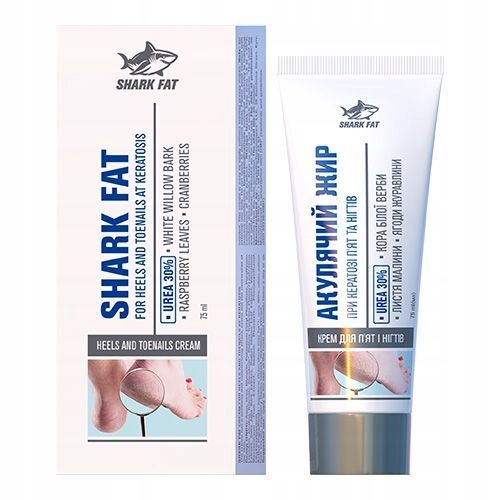 Krem Do Pięt i Paznokci Na Rogowacenie Tłuszcz Rekina Mocznik 30% 75ml na Arena.pl